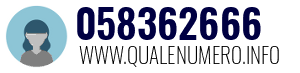 Numero di telefono 058362666 058362666