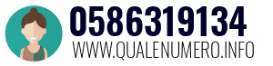 Numero di telefono 0586319134 0586319134