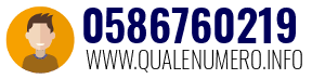 Numero di telefono 0586760219 0586760219