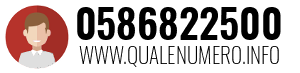 Numero di telefono 0586822500 0586822500