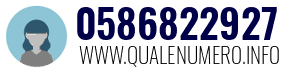 Numero di telefono 0586822927 0586822927