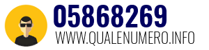 Numero di telefono 05868269 05868269