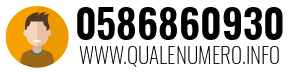 Numero di telefono 0586860930 0586860930