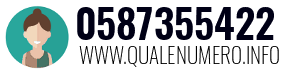 Numero di telefono 0587355422 0587355422