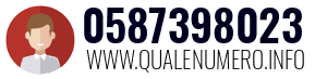 Numero di telefono 0587398023 0587398023