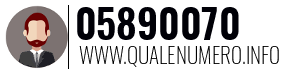 Numero di telefono 05890070 05890070