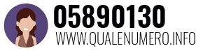 Numero di telefono 05890130 05890130