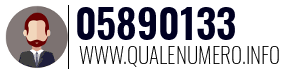 Numero di telefono 05890133 05890133