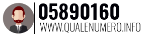Numero di telefono 05890160 05890160