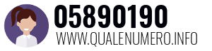 Numero di telefono 05890190 05890190
