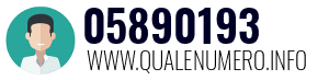 Numero di telefono 05890193 05890193
