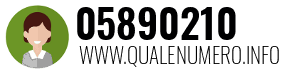 Numero di telefono 05890210 05890210