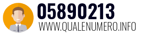 Numero di telefono 05890213 05890213