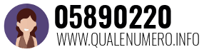 Numero di telefono 05890220 05890220
