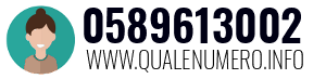 Numero di telefono 0589613002 0589613002