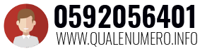 Numero di telefono 0592056401 0592056401