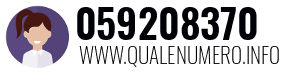 Numero di telefono 059208370 059208370
