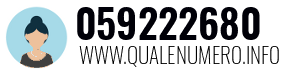 Numero di telefono 059222680 059222680