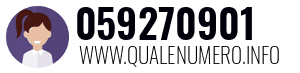 Numero di telefono 059270901 059270901