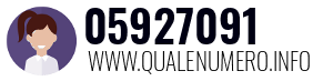 Numero di telefono 05927091 05927091
