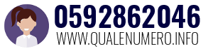Numero di telefono 0592862046 0592862046