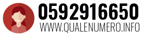 Numero di telefono 0592916650 0592916650