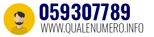Numero di telefono 059307789 059307789