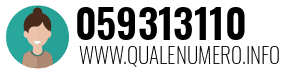 Numero di telefono 059313110 059313110