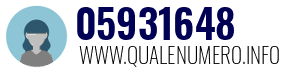 Numero di telefono 05931648 05931648