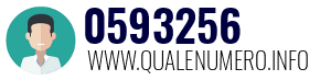 Numero di telefono 0593256 0593256