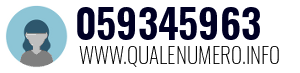 Numero di telefono 059345963 059345963