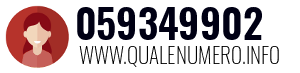 Numero di telefono 059349902 059349902