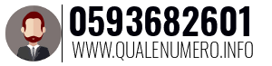Numero di telefono 0593682601 0593682601