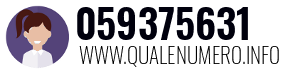 Numero di telefono 059375631 059375631