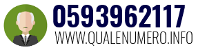 Numero di telefono 0593962117 0593962117