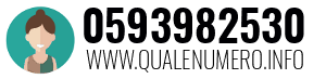 Numero di telefono 0593982530 0593982530
