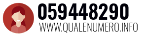 Numero di telefono 059448290 059448290