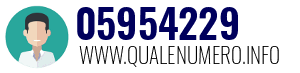 Numero di telefono 05954229 05954229