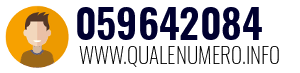 Numero di telefono 059642084 059642084
