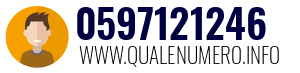 Numero di telefono 0597121246 0597121246