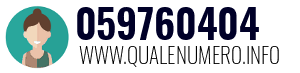 Numero di telefono 059760404 059760404