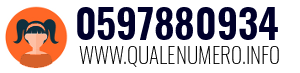 Numero di telefono 0597880934 0597880934
