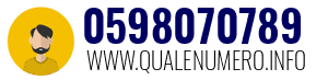 Numero di telefono 0598070789 0598070789