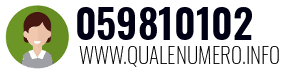 Numero di telefono 059810102 059810102