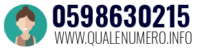Numero di telefono 0598630215 0598630215