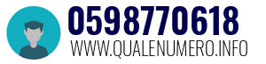 Numero di telefono 0598770618 0598770618