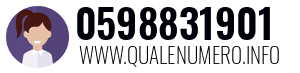 Numero di telefono 0598831901 0598831901