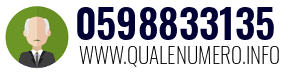 Numero di telefono 0598833135 0598833135