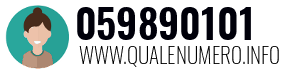 Numero di telefono 059890101 059890101