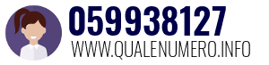 Numero di telefono 059938127 059938127